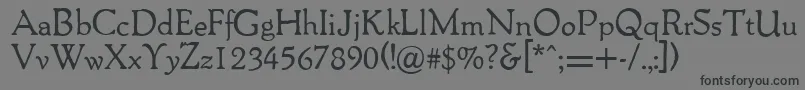Packardantique Font – Black Fonts on Gray Background