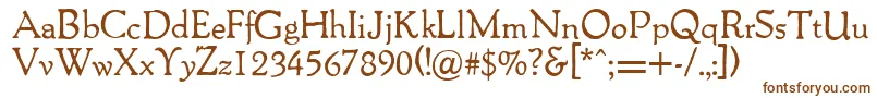 Шрифт Packardantique – коричневые шрифты
