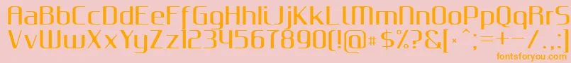 GputeksBold Font – Orange Fonts on Pink Background