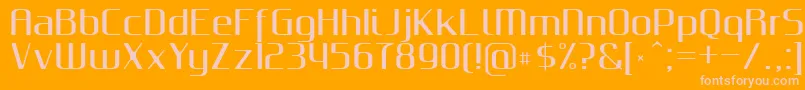 GputeksBold Font – Pink Fonts on Orange Background