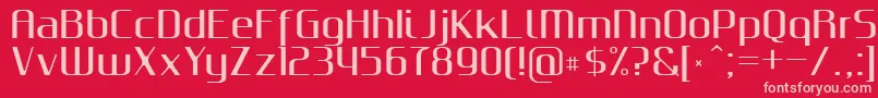 GputeksBold Font – Pink Fonts on Red Background