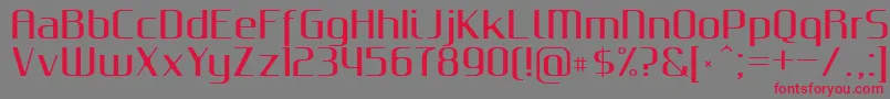 GputeksBold Font – Red Fonts on Gray Background