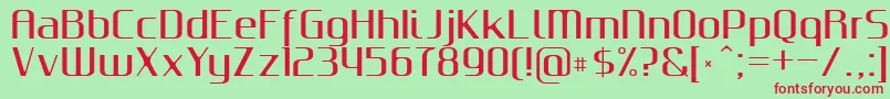 GputeksBold Font – Red Fonts on Green Background