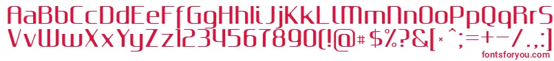 GputeksBold Font – Red Fonts on White Background