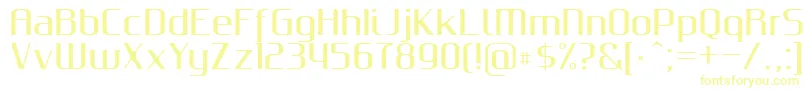 GputeksBold Font – Yellow Fonts on White Background