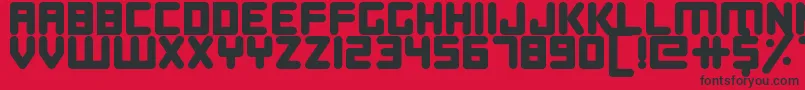 DigitalDreamers Font – Black Fonts on Red Background