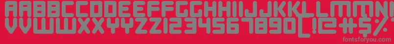 DigitalDreamers Font – Gray Fonts on Red Background