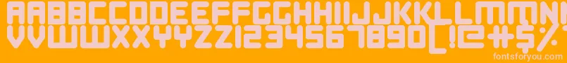 DigitalDreamers Font – Pink Fonts on Orange Background