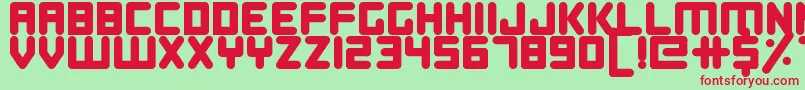 DigitalDreamers Font – Red Fonts on Green Background