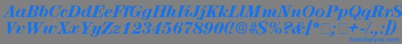 Weitere Informationen zur LuciaDisplaySsiItalic-Schriftart LuciaDisplaySsiItalic-Schriftart – Blaue Schriften auf grauem Hintergrund