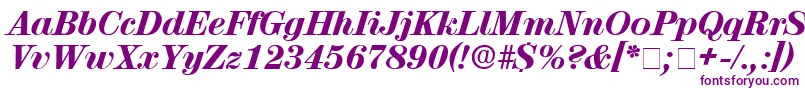 LuciaDisplaySsiItalic Font – Purple Fonts on White Background