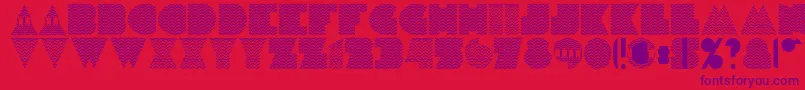 H1n1 Font – Purple Fonts on Red Background