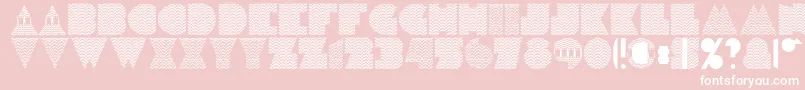 H1n1 Font – White Fonts on Pink Background