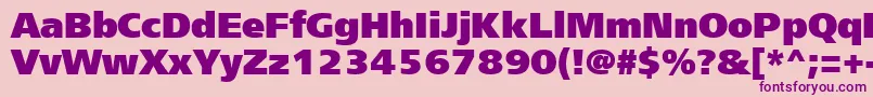 Шрифт Frs95C – фиолетовые шрифты на розовом фоне