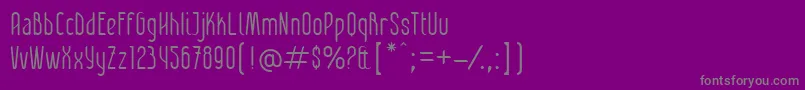 Шрифт PatinioContexto – серые шрифты на фиолетовом фоне