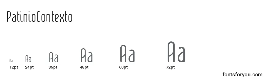 PatinioContexto Font Sizes
