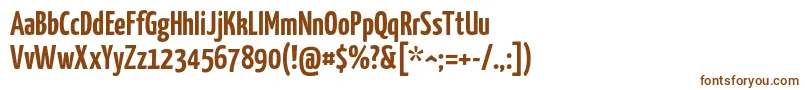 Yanonekaffeesatz Font – Brown Fonts on White Background