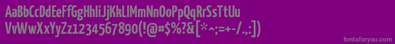 Yanonekaffeesatz Font – Gray Fonts on Purple Background