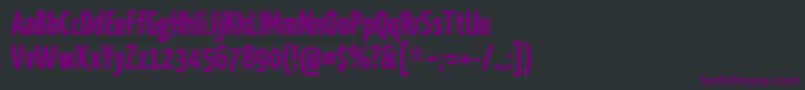 Yanonekaffeesatz Font – Purple Fonts on Black Background