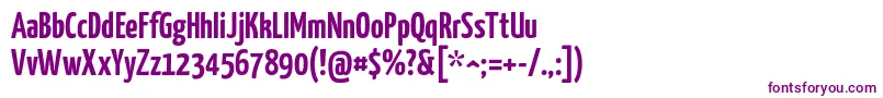 Yanonekaffeesatz Font – Purple Fonts on White Background