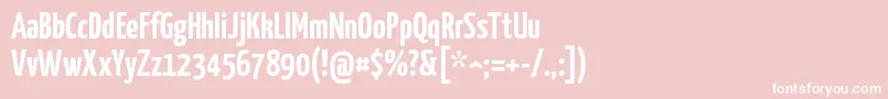 Yanonekaffeesatz Font – White Fonts on Pink Background