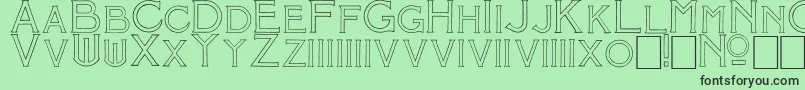 Mosaic ffy Font – Black Fonts on Green Background