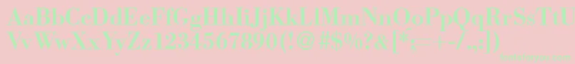 BodomeddbBold Font – Green Fonts on Pink Background