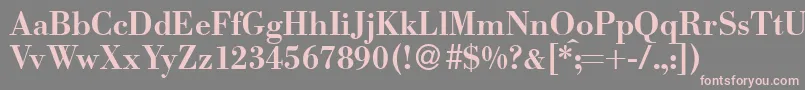 BodomeddbBold Font – Pink Fonts on Gray Background