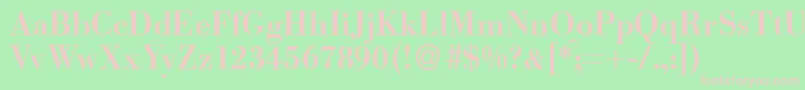 BodomeddbBold Font – Pink Fonts on Green Background