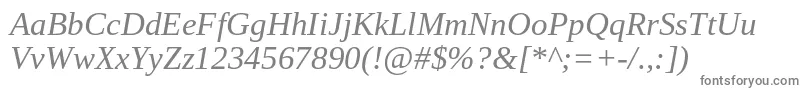 TinosItalic-fontti – harmaat fontit