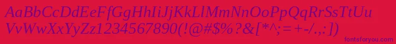 Lisätietoja TinosItalic-fontista TinosItalic-fontti – violetit fontit punaisella taustalla