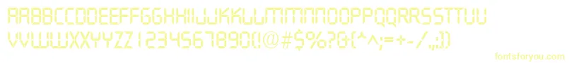 More about QuartzRegularDb Font QuartzRegularDb Font – Yellow Fonts on White Background