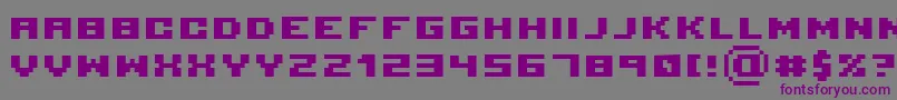 Шрифт Serious 2b – фиолетовые шрифты на сером фоне
