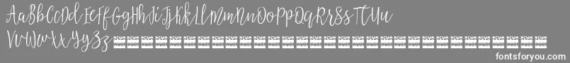 AziyaDemo Font – White Fonts on Gray Background