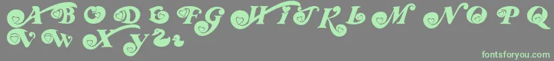 Rdhoney Font – Green Fonts on Gray Background