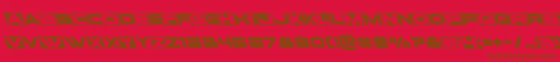 Fonte Voxboxleft – fontes marrons em um fundo vermelho
