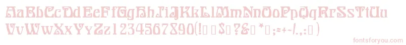 BonapartModern Font – Pink Fonts on White Background