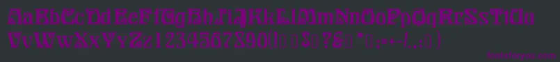 BonapartModern Font – Purple Fonts on Black Background