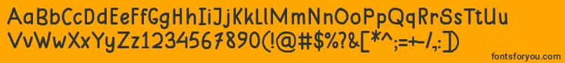 MungkinRegular Font – Black Fonts on Orange Background