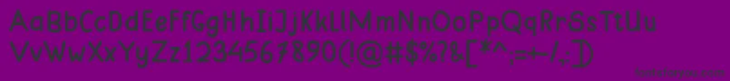 MungkinRegular Font – Black Fonts on Purple Background