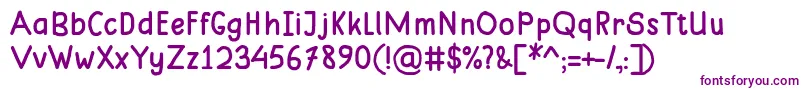 MungkinRegular Font – Purple Fonts on White Background
