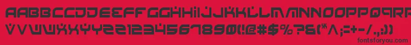 BattlefieldCondensed Font – Black Fonts on Red Background