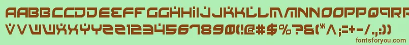 BattlefieldCondensed Font – Brown Fonts on Green Background