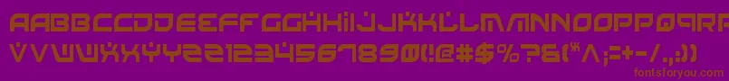 BattlefieldCondensed Font – Brown Fonts on Purple Background
