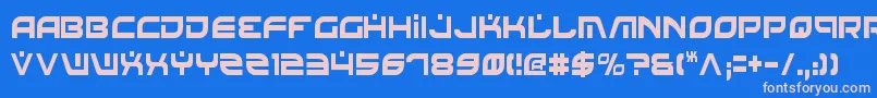 Шрифт BattlefieldCondensed – розовые шрифты на синем фоне