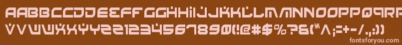fuente BattlefieldCondensed – Fuentes Rosadas Sobre Fondo Marrón