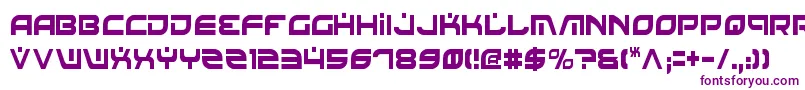 BattlefieldCondensed Font – Purple Fonts on White Background
