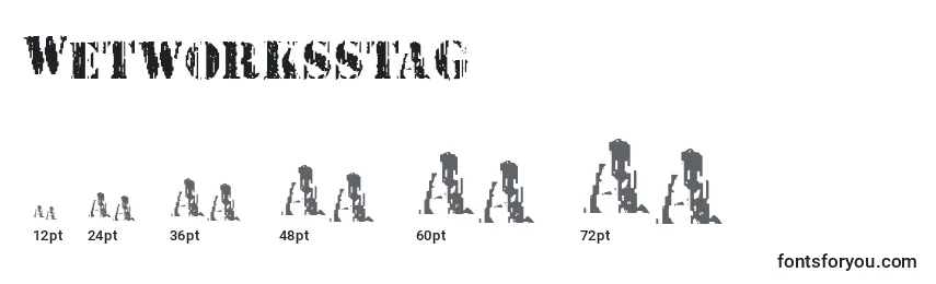 Wetworksstag Font Sizes