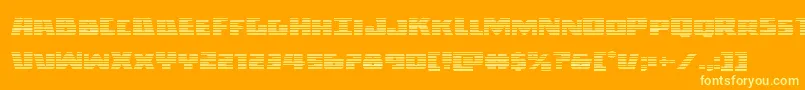 Darkalliancegrad-Schriftart – Gelbe Schriften auf orangefarbenem Hintergrund