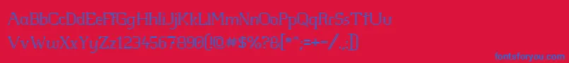 Whitlght Font – Blue Fonts on Red Background